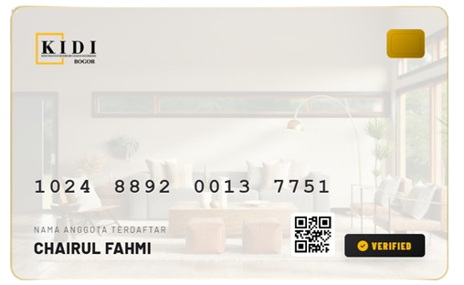 Contoh Member Card KIDI Bogor